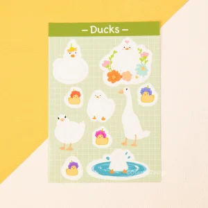 Flower Ducks Stickersheet